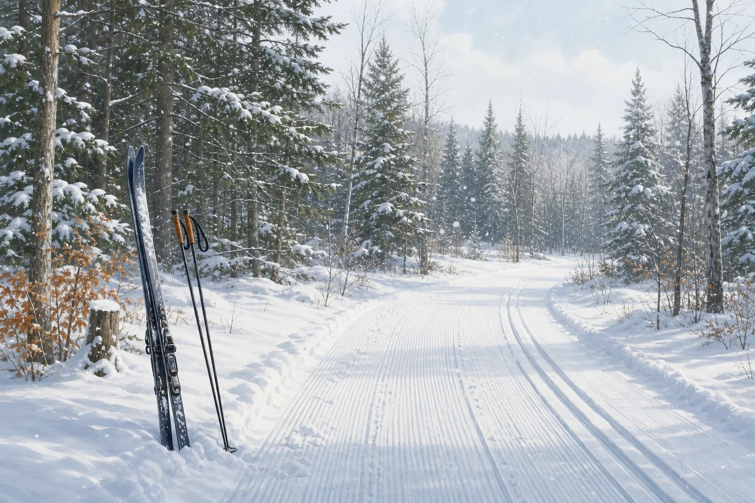 Illustrative landscape for Winter Activities Guide